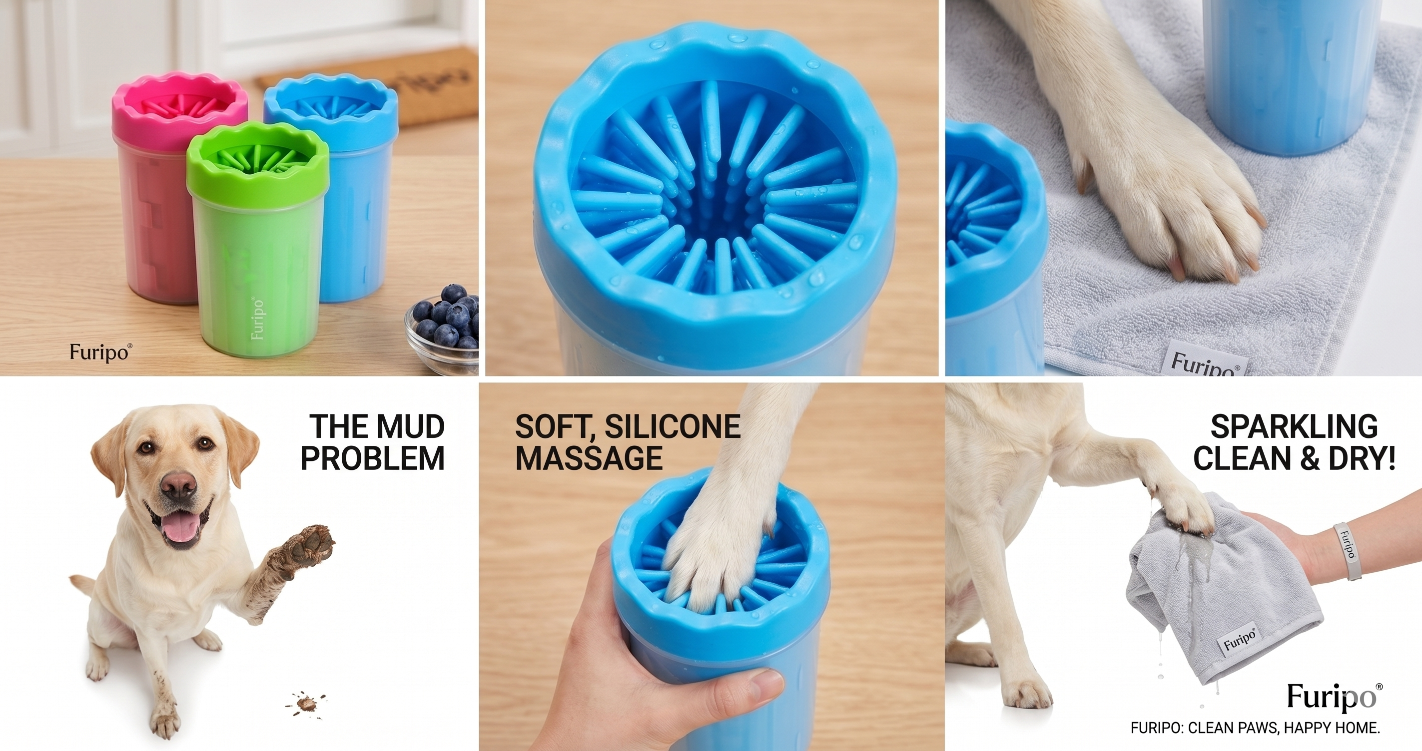 Mud-Free Paw Cleaner Kit