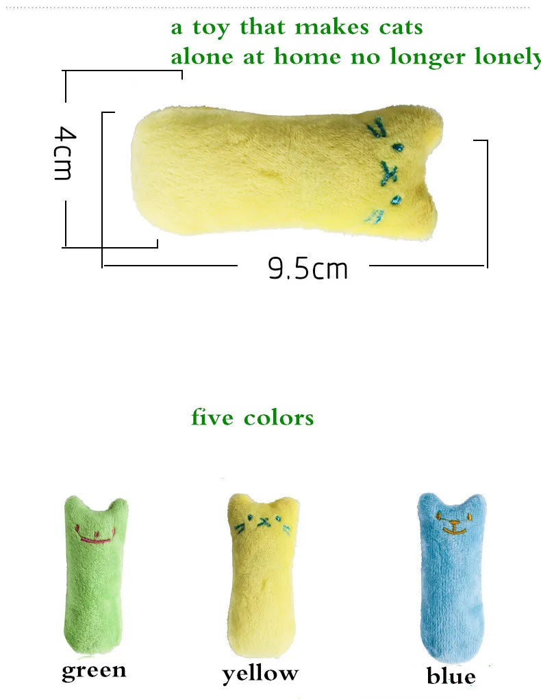 Catnip Chew Toy – Interactive Plush Kitten Toy for Teething, Biting & Play