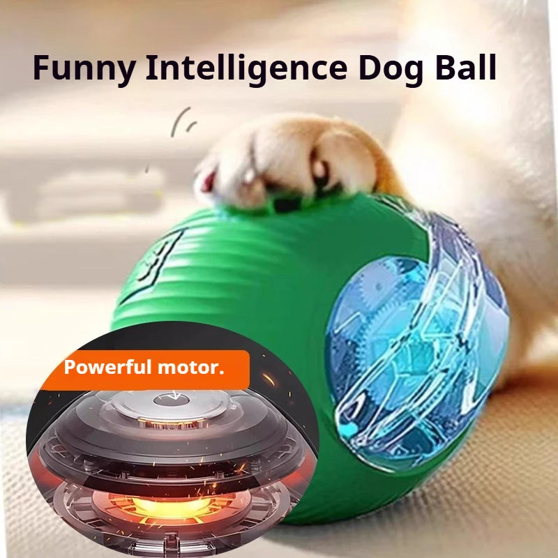 Automatic Rolling Dog Ball Toy — Rechargeable Smart Interactive Puppy Toy