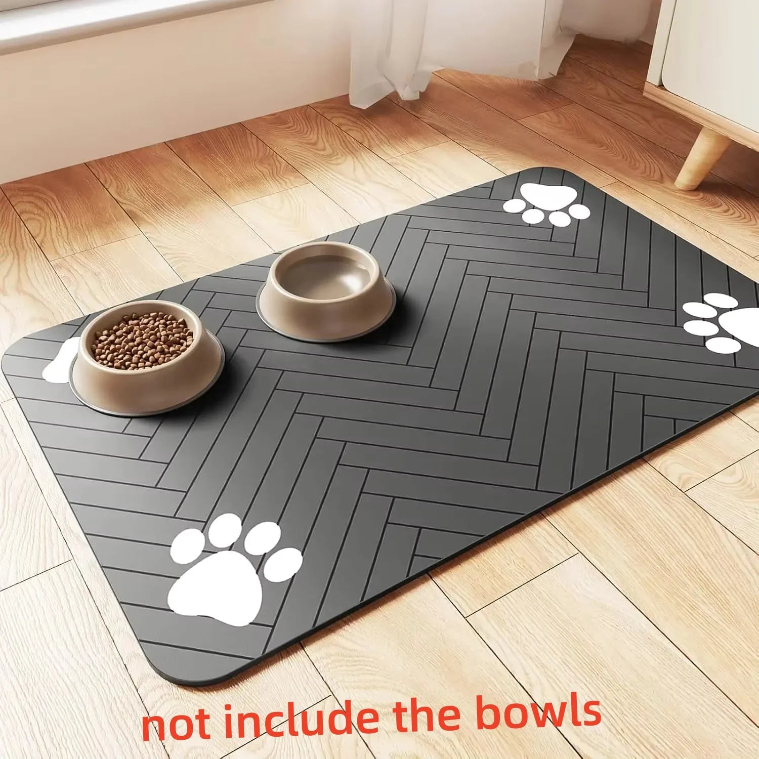 Pet Feeding Mat – Waterproof Anti-Slip Placemat for Dogs & Cats (S/M/L)