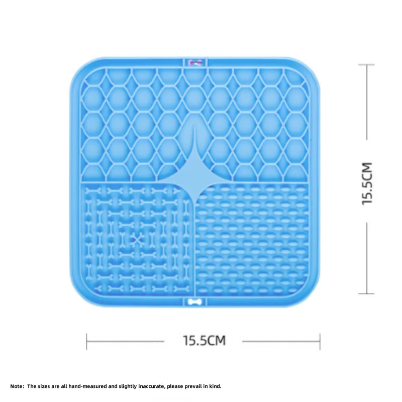 Dog Lick Mat – Slow Feeder Silicone Suction Pad for Anxiety Relief & Bath Distraction
