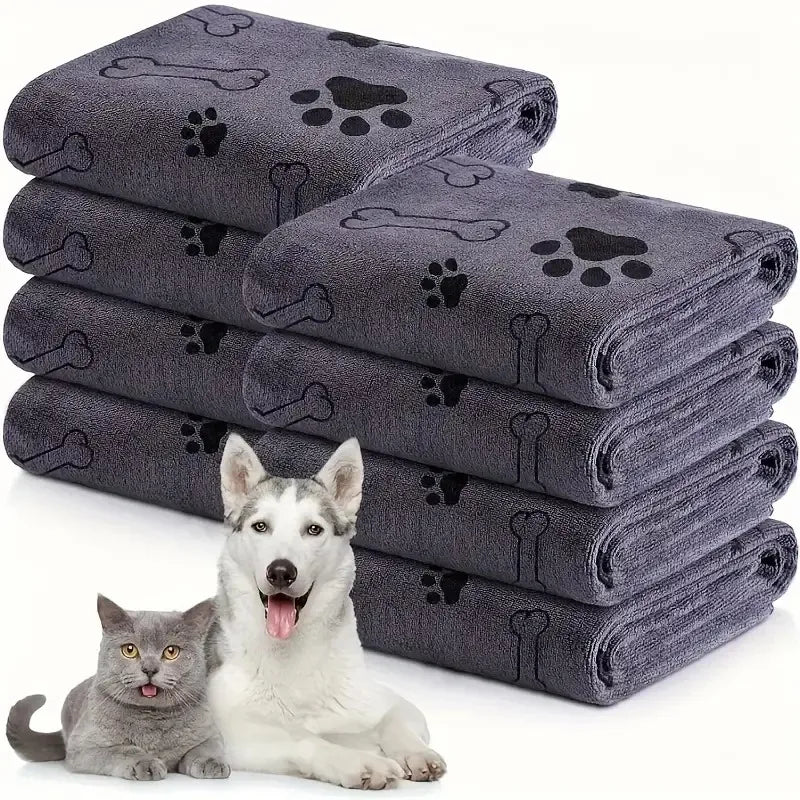 Furipo Quick-Dry Microfiber Paw Towels | Super Absorbent Dog Drying Towel (2-Pack)