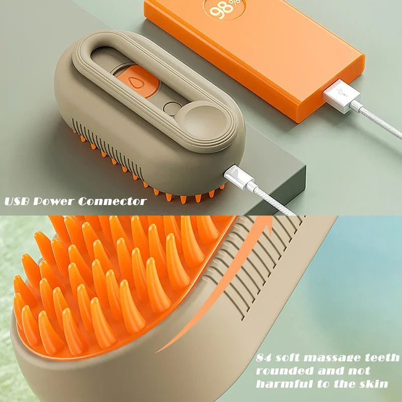 Furipo MistGroom 3-in-1 Grooming Brush | Cool Mist Spray Brush for Dogs & Cats
