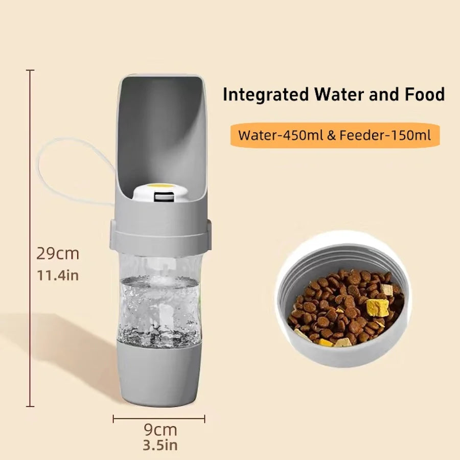 Dog Water Bottle 3-in-1
