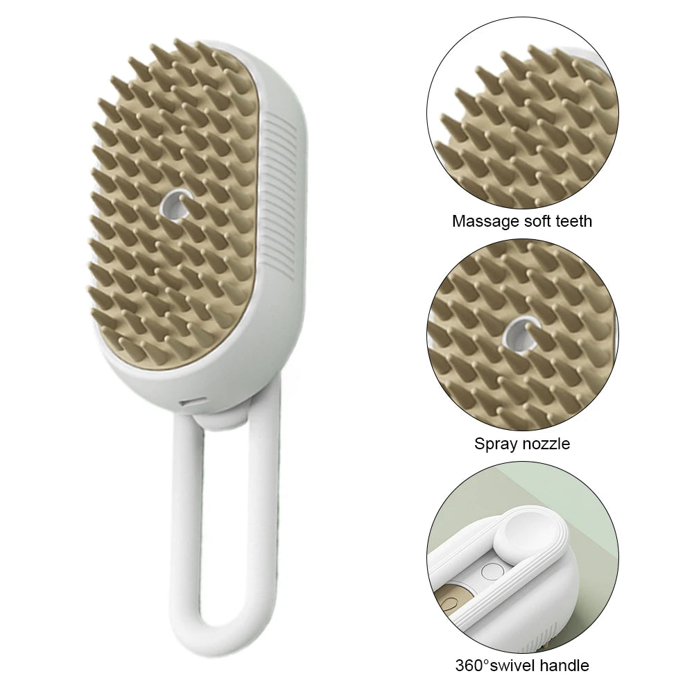 Furipo MistGroom 3-in-1 Grooming Brush | Cool Mist Spray Brush for Dogs & Cats