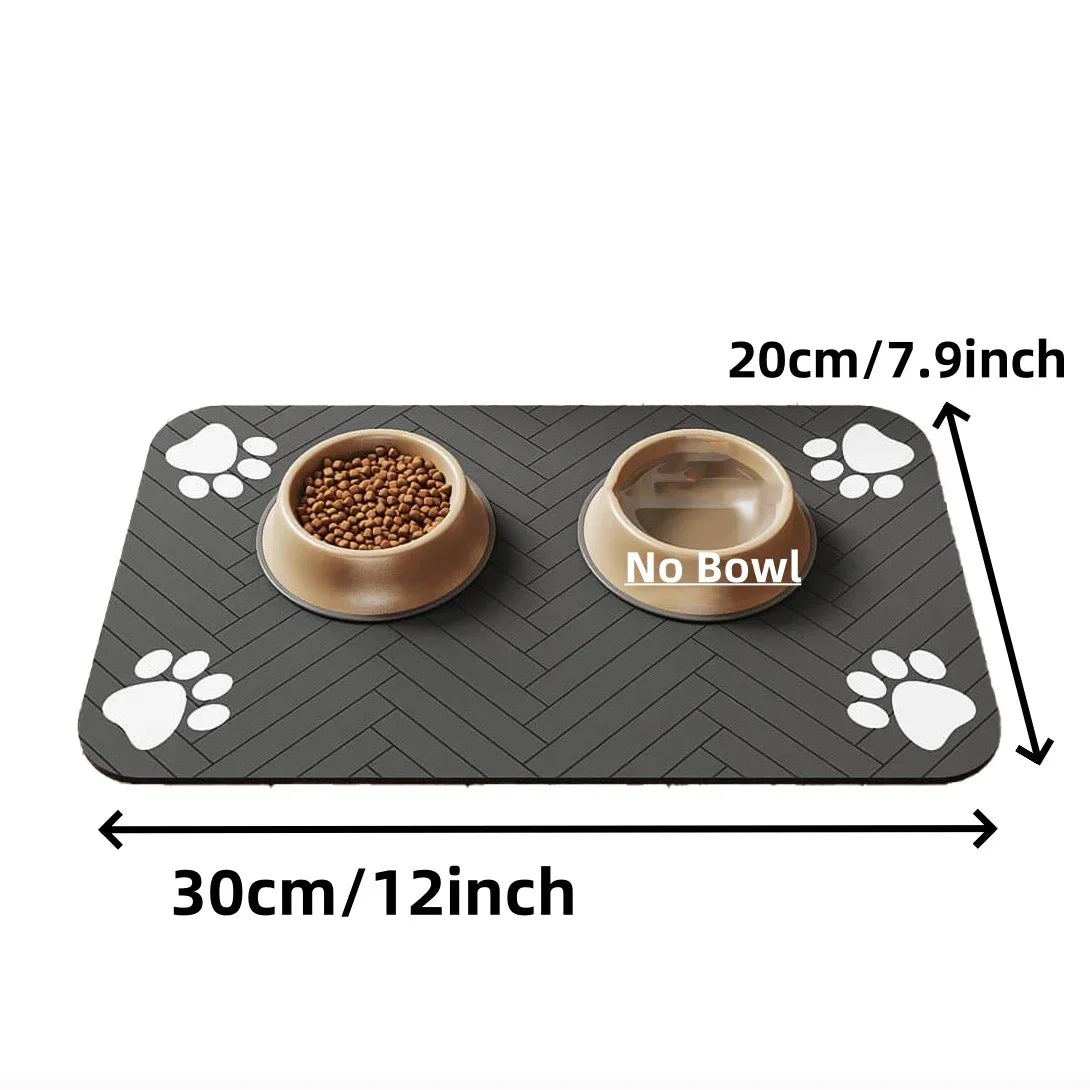 Pet Feeding Mat – Waterproof Anti-Slip Placemat for Dogs & Cats (S/M/L)