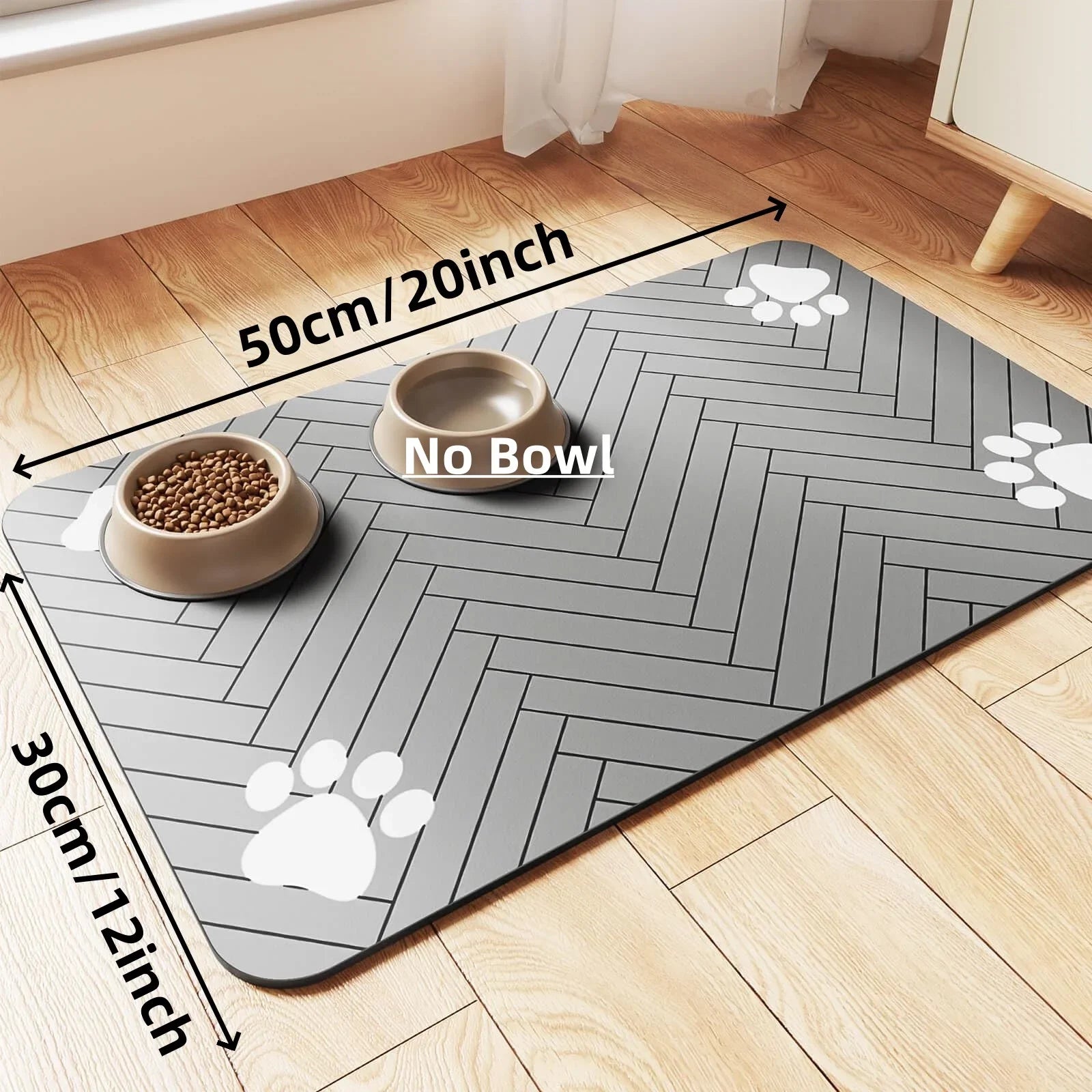 Pet Feeding Mat – Waterproof Anti-Slip Placemat for Dogs & Cats (S/M/L)