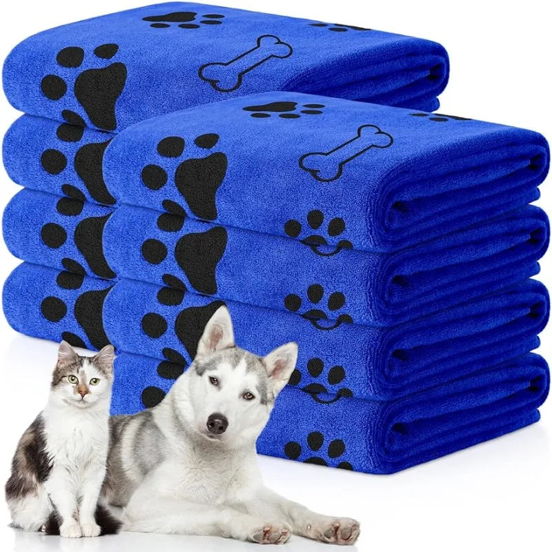 Furipo Quick-Dry Microfiber Paw Towels | Super Absorbent Dog Drying Towel (2-Pack)