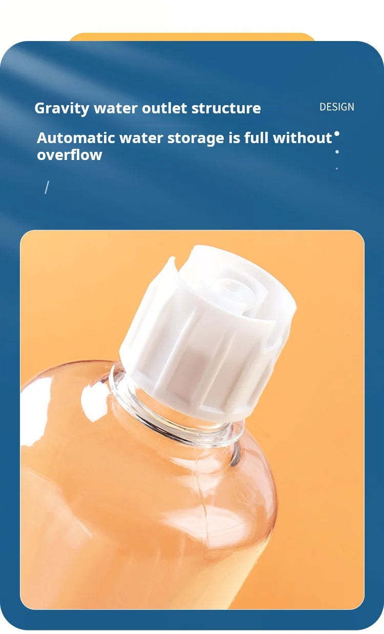 3-in-1 Tilted Cat Bowl Set — Food & Water Feeder with Gravity Bottle