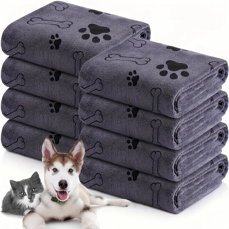 Furipo Quick-Dry Microfiber Paw Towels | Super Absorbent Dog Drying Towel (2-Pack)