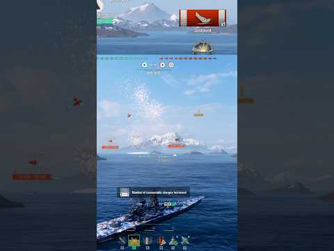 🔥BB Shikishima LITERALLY DEV STRIKES Minotaur on the First Salvo☠️ #shorts #wows #wowsreplays